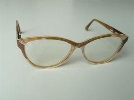 antiallergene Büffelhorn +Seide Brille NOMIS 60-2/402  NEU