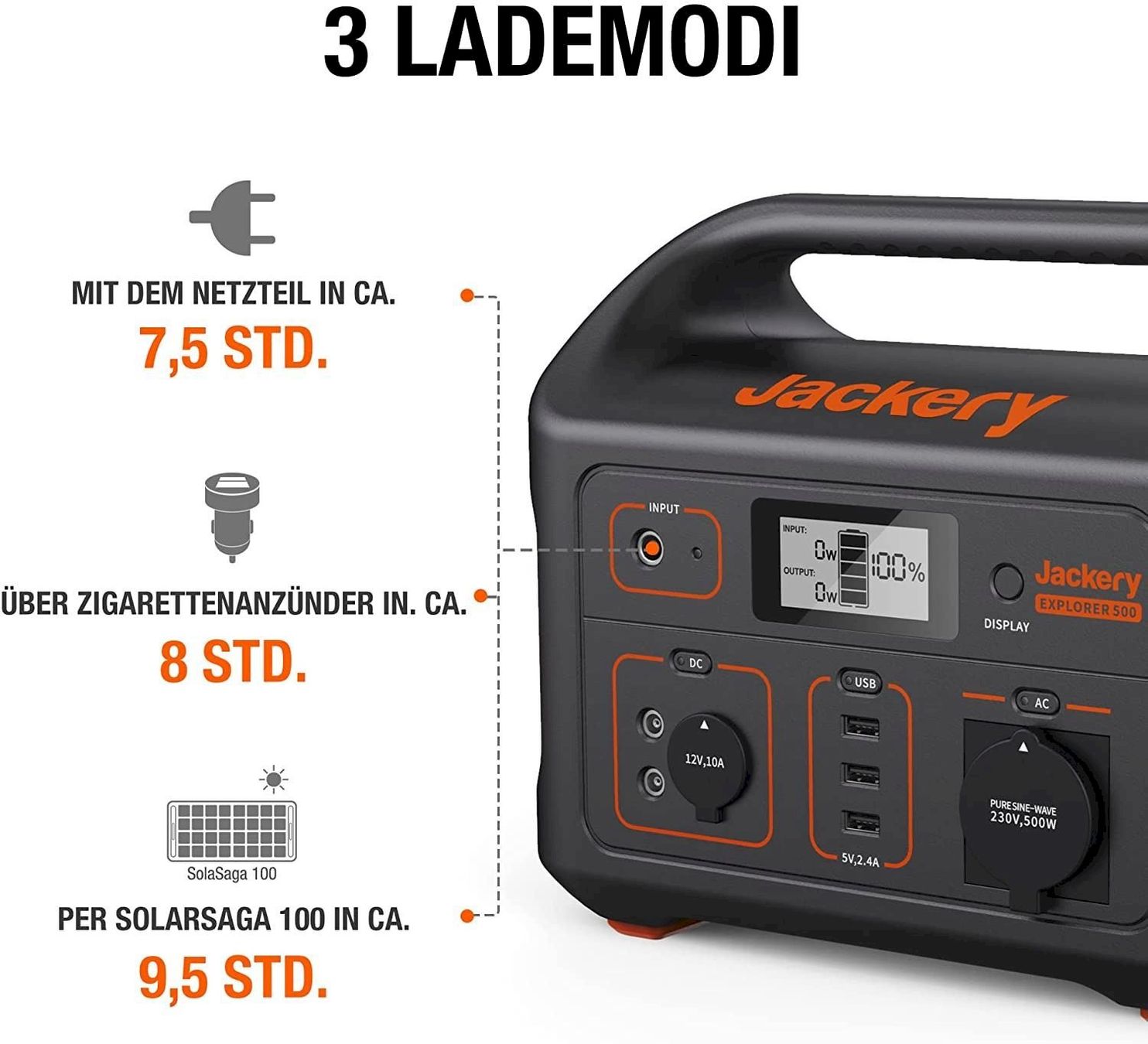 Générateurs de courant: Jackery Explorer 500 Powerstation – Neuf avec emballage d'origine à Bottighofen par zaap 2