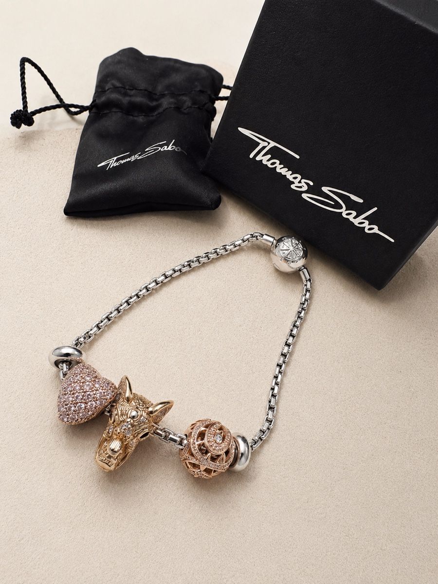 Thomas Sabo Bracelets: Thomas Sabo Charm-Armband – Neuf (Voir description) à Winterthur par fij_f65r