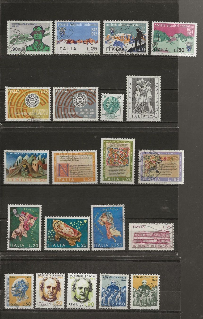 Tutti i francobolli: Italie Lot 1970 ... – Usato da Sion venduto da PierreP01 2