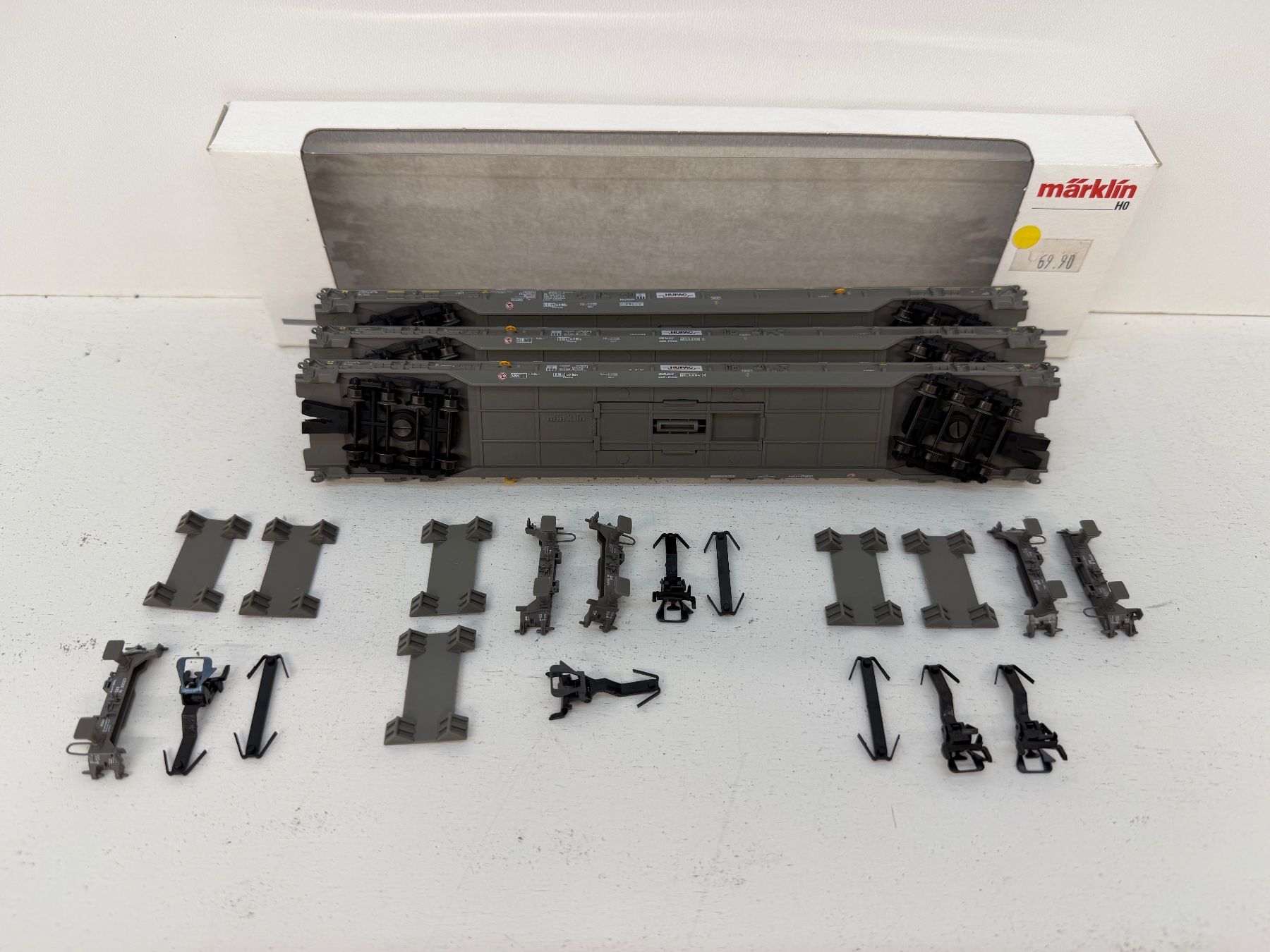 Märklin Modellini di ferrovie: 3er Set Märklin 47404 Saakms ROLA Hupac SBB – Usato da Büsserach venduto da ModellbahnDepot 1