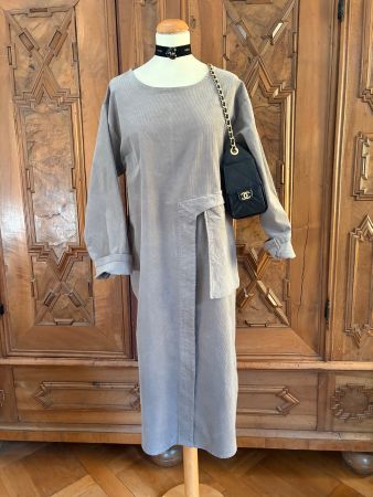 STELLA MILANI  Maxikleid  Gr. L 100 % Baumwolle / Cord