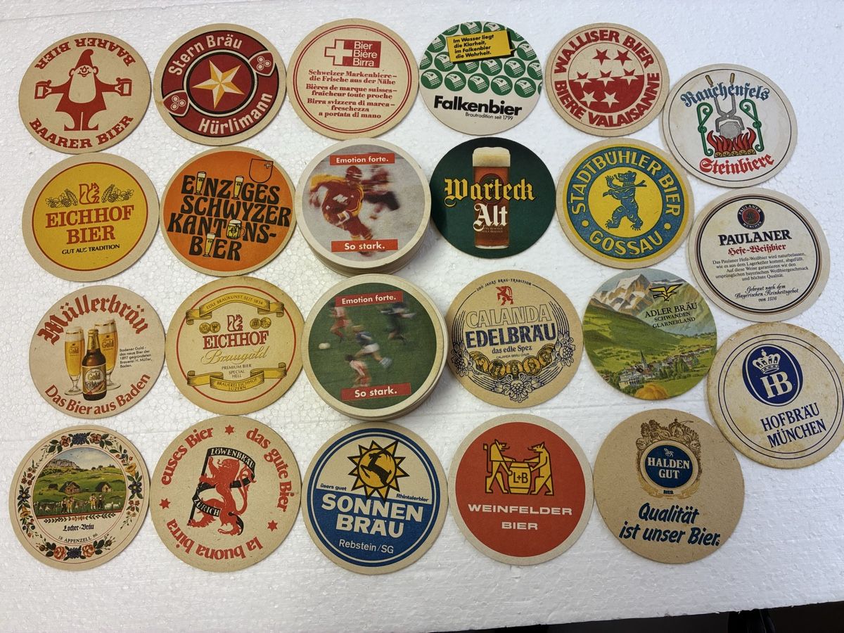 Teller: verschiedene Bierdeckel – Gebraucht aus Bubendorf von Mia111 1