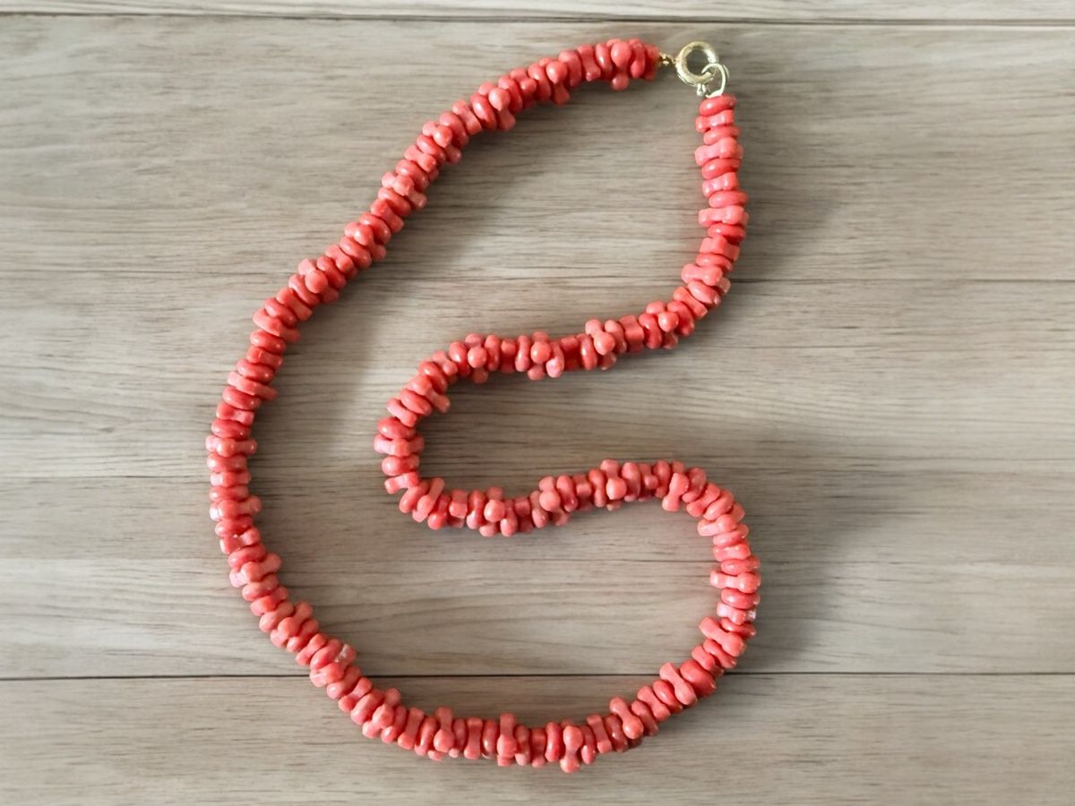 Catenine: Bambù Korallenkette, Vintage – Usato da Lamone venduto da LaCantinaMagica 1