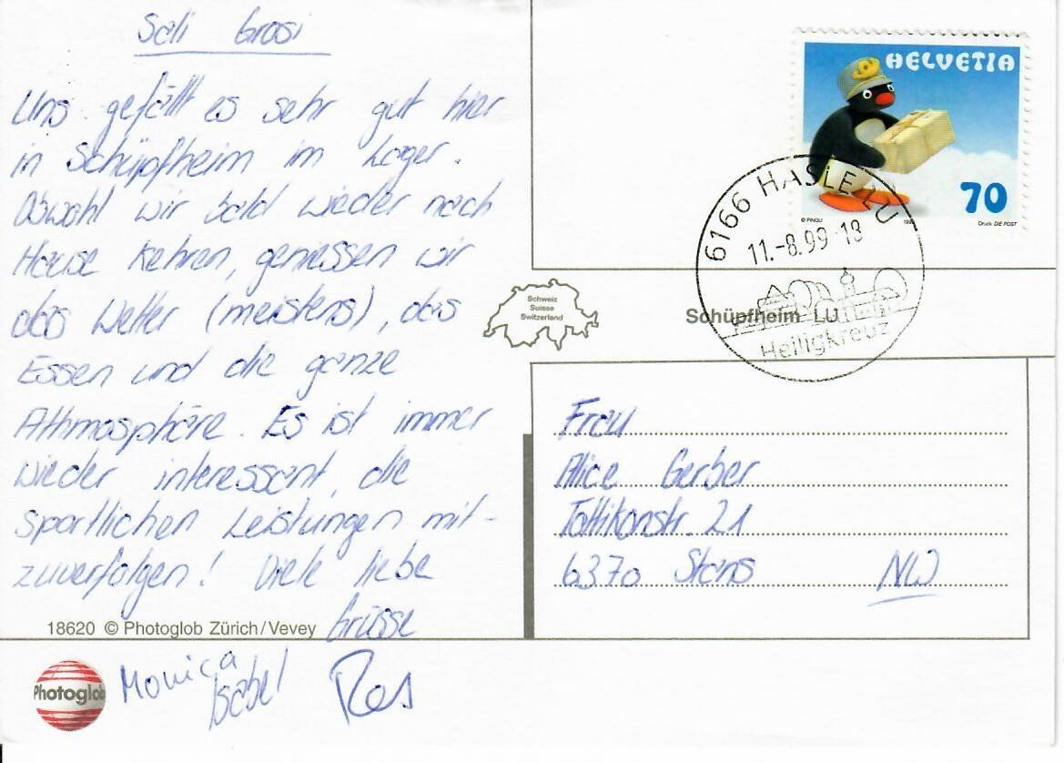 Cartoline postali: Schüpfheim LU – Usato da Hochdorf venduto da Ziegel-16 1