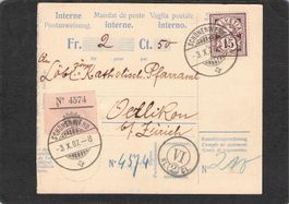 SBK- Nr. 85 ! auf Postanweisung 3.X.1907