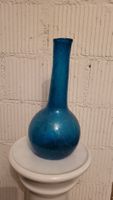 blaue Glasvase