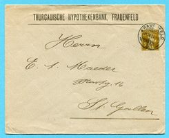Ganzsache Frauenfeld 1911 - Abs: Thurgauische Hypothekenb.