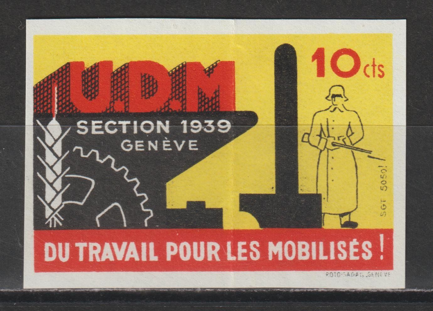 Alle Briefmarken: UDM Nr. 3/2 * – Gebraucht aus Siebnen von Fstaehli