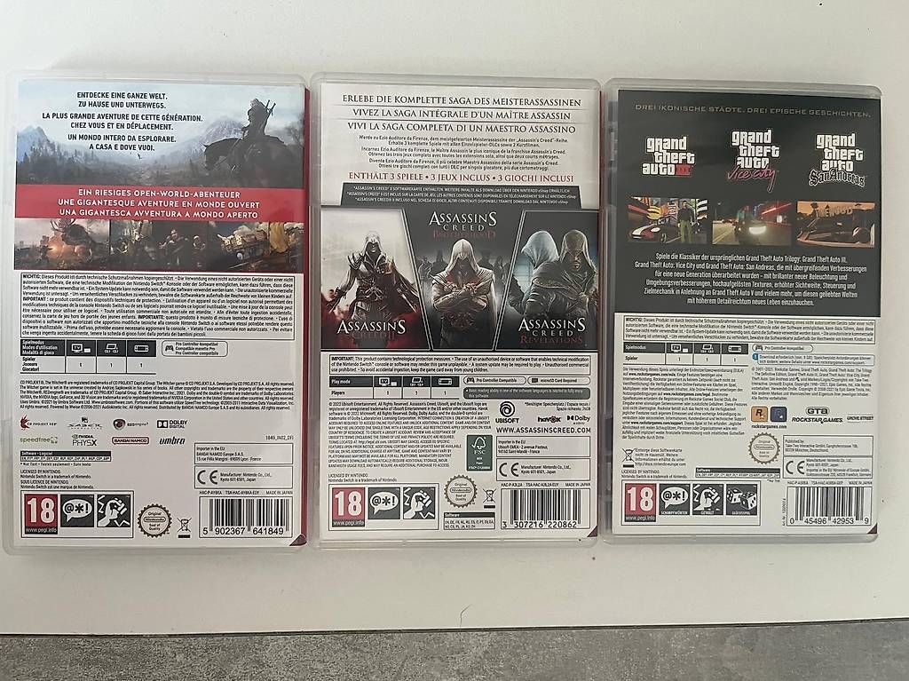 Nintendo Spiele: 3 Nintendo Switch Spiele – Neu (gemäss Beschreibung) aus St. Margrethen SG von AlexanderSteinberg 1