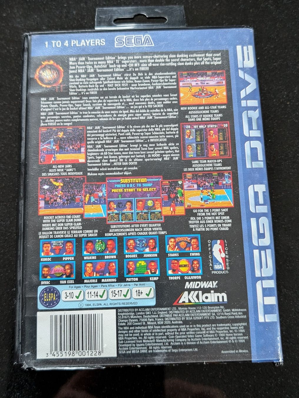 Sega Giochi: NBA JAM T.E. (PAL) - SEGA MEGA DRIVE – Usato da Spiegel b. Bern venduto da Natix 1