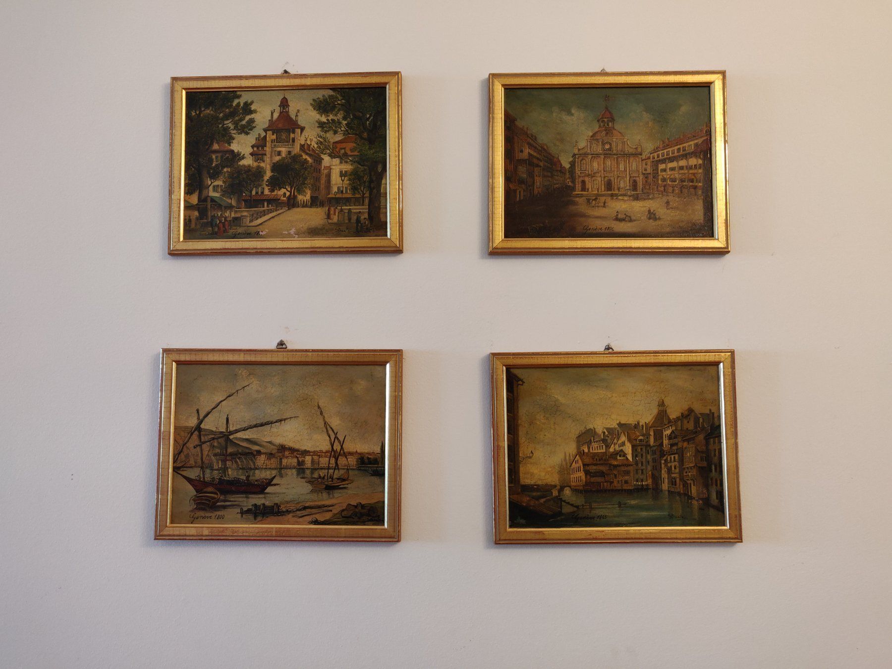 Tele & Cornici: Tableaux vue Genève – Usato da Genève venduto da caco74
