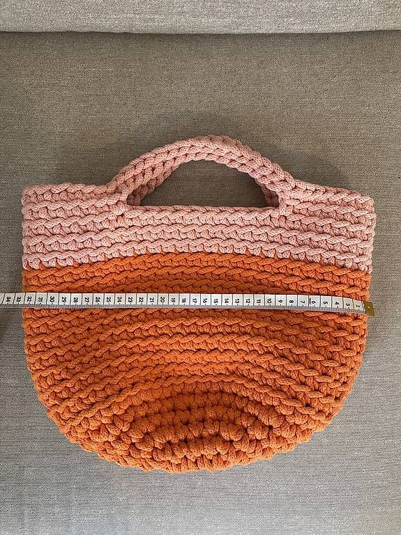 Borse: Handgemachte gehäkelte Tasche bicolor – Usato da Horgen venduto da mel_h2pn 4