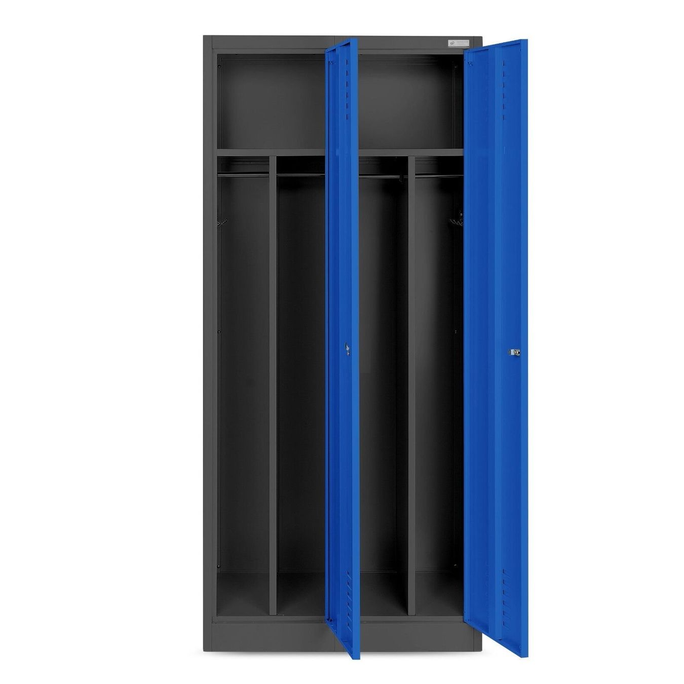 Armadi: Schliessfachschrank 2 Fächer - Anthrazit/Blau – Nuovo e nell'imballaggio originale da Wallenwil venduto da toesstal-vertrieb 4