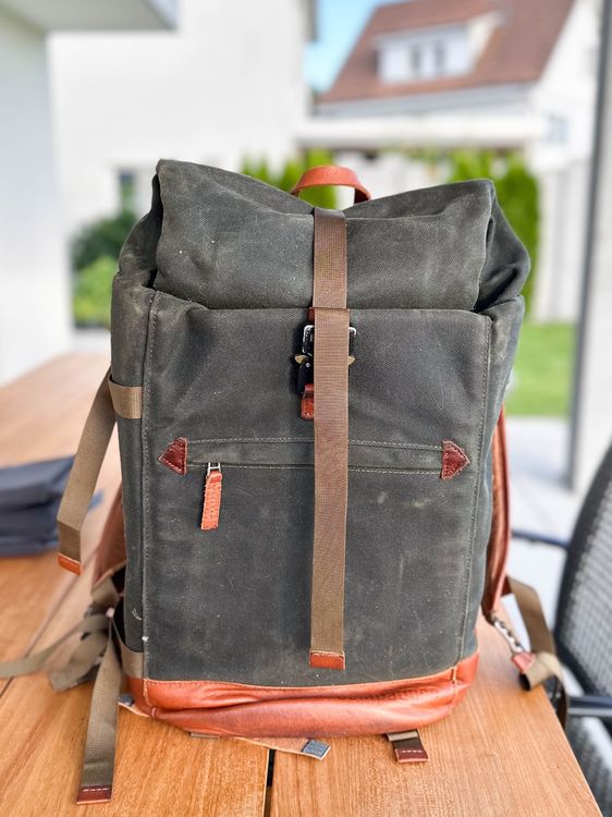 Compagnon Fotorucksack 1 gen. aus Canvas und büffelleder (Gebraucht) in ...