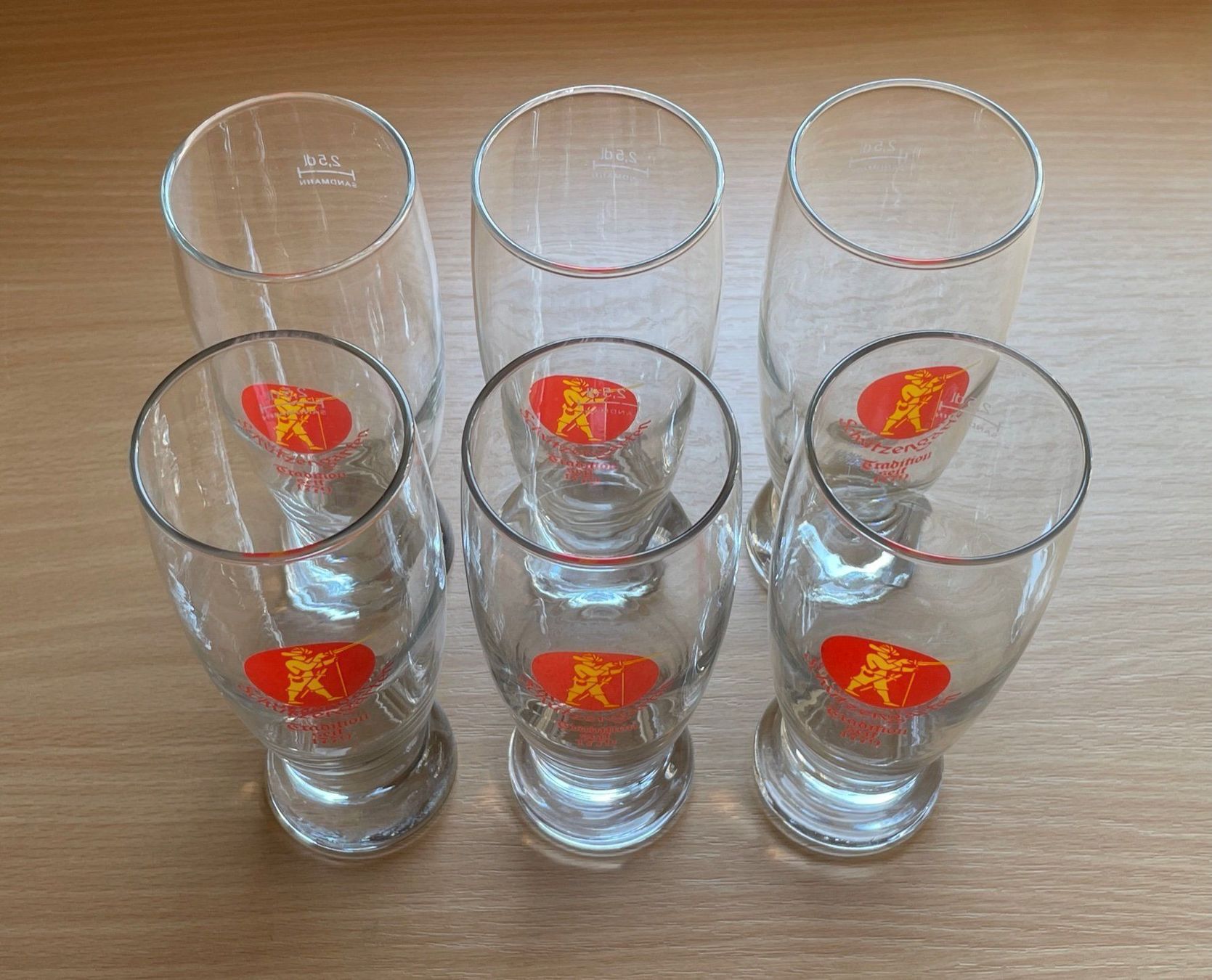 Bicchieri: 6er-Set SCHÜTZENGARTEN-Gläser (25cl) – Usato da Buchs SG venduto da Handyman77 2