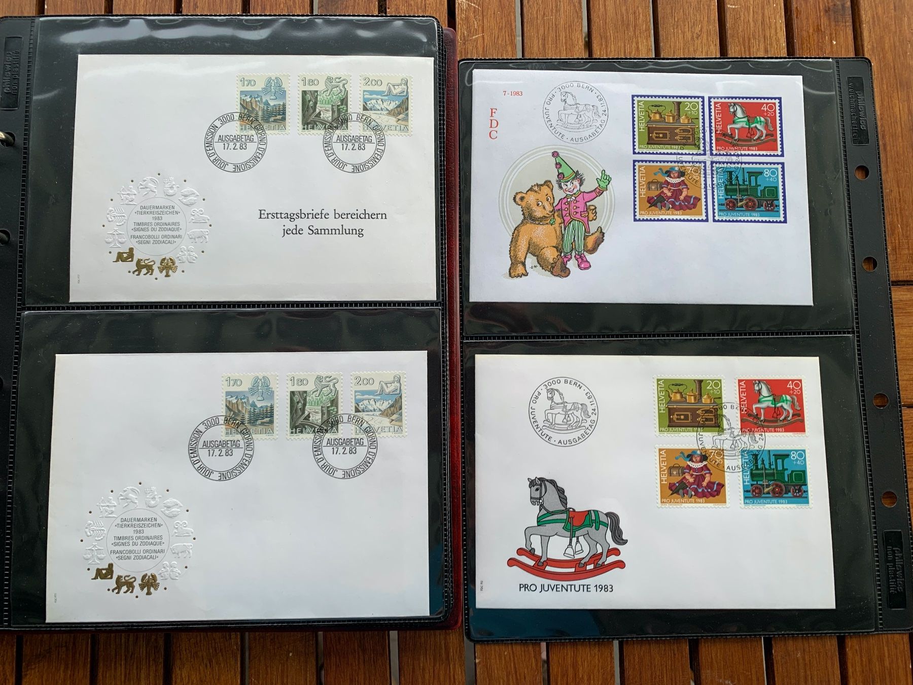 Tutti i francobolli: 1983 - Classeur 56 FDC - mit Einzelmarken - avec tbr isolés – Nuovo (secondo la descrizione) da Chavornay venduto da 4dphila