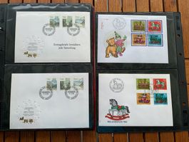 1983 - Classeur 56 FDC - mit Einzelmarken - avec tbr isolés