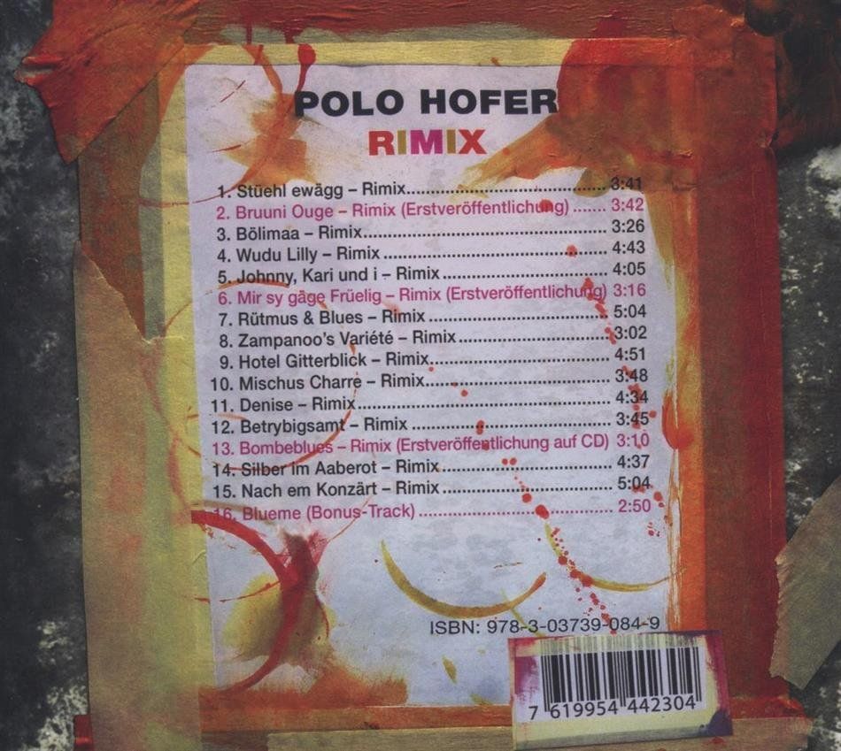 CD: Polo Hofer – Rimix - b – Usato da Brittnau venduto da Zibu 1