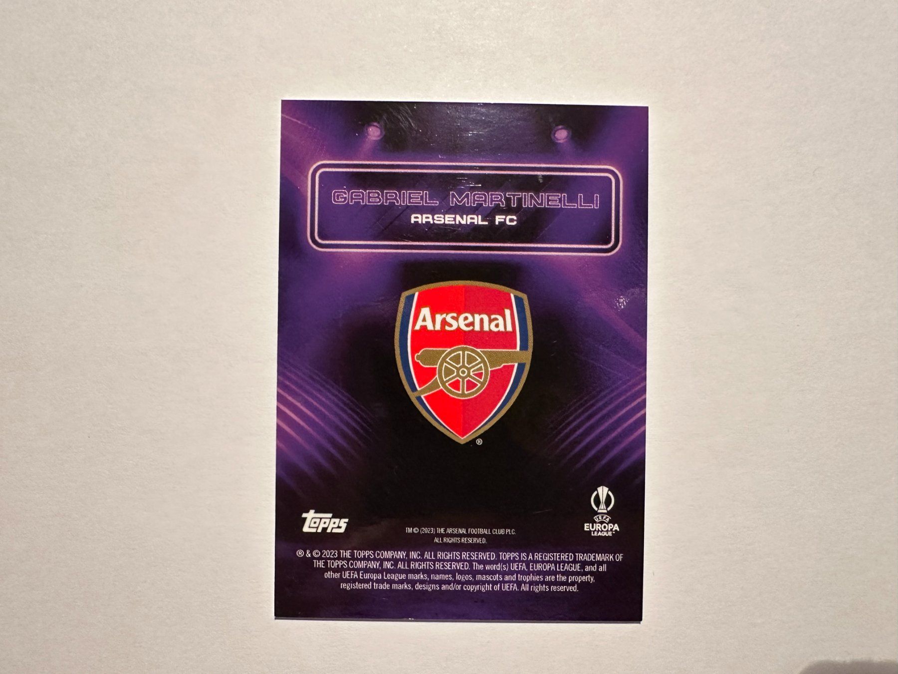 Topps Carte collezionabili: Gabriel Martinelli 2023 Topps Showtime 12/25 – Usato da Hagendorn venduto da Pokecollectorch 2