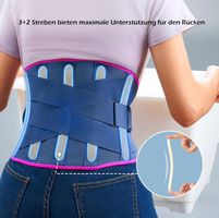 + Rückenbandage Herren und Damen, Atmungsaktive 5 Sterne