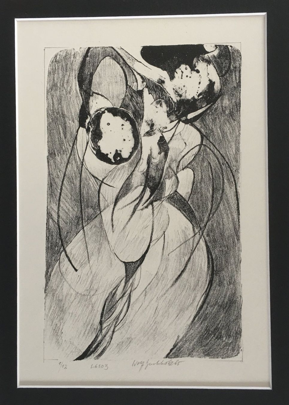 Grafica & Litografie: Wolff Buchholz      "Komposition L6503"      Lithographie – Usato da Nennigkofen venduto da juhit 3