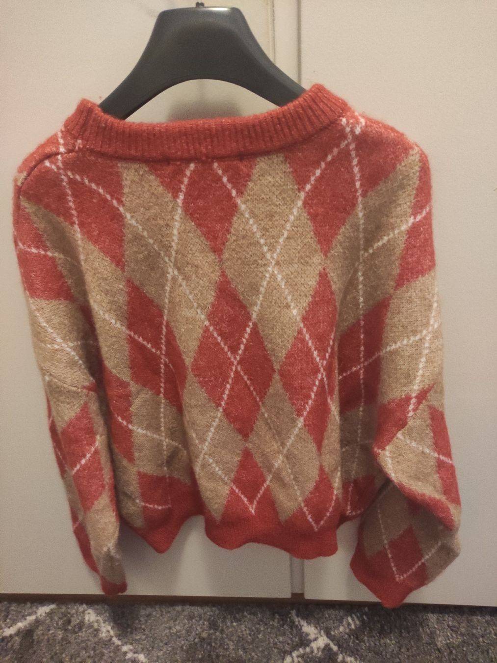 Stradivarius Maglioni & Felpe: Stradivarius Pullover beige rot XS, Argyle Neuwertig – Nuovo (secondo la descrizione) da Schliern b. Köniz venduto da Pecannut 5