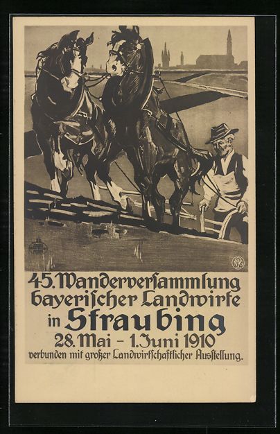 Cancelleria postale: Ganzsache Bayern PP15C174: Straubing, 45 – Usato da Berlin venduto da bartko-reher