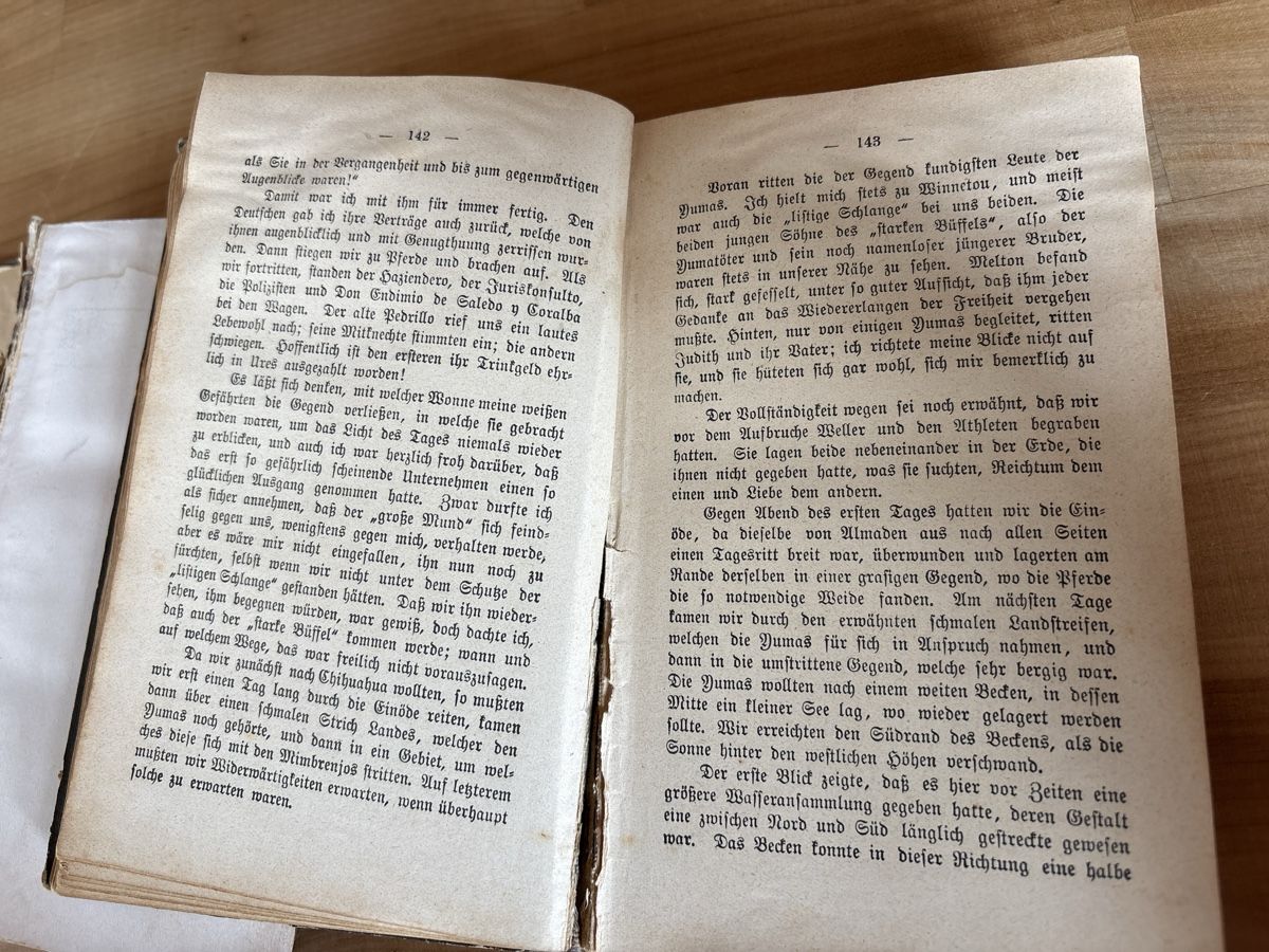 Libri: 2 alte Bücher von Karl May – Difettoso da Rümlang venduto da euqinom16 4