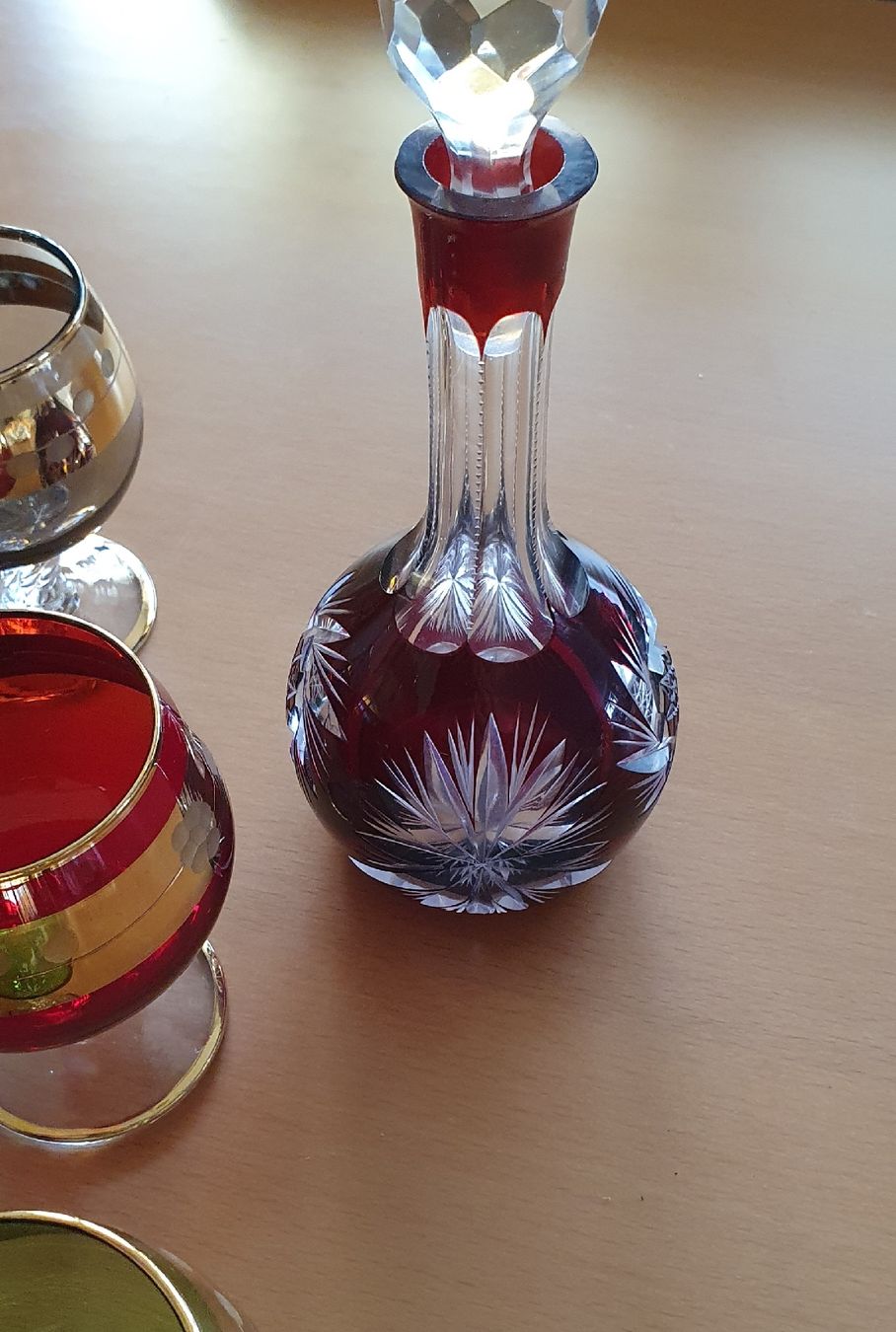 Bicchieri: Farbige Cognac Gläser. 5 Stück und Karaffe – Usato da Kreuzlingen venduto da Rschweiz1 3