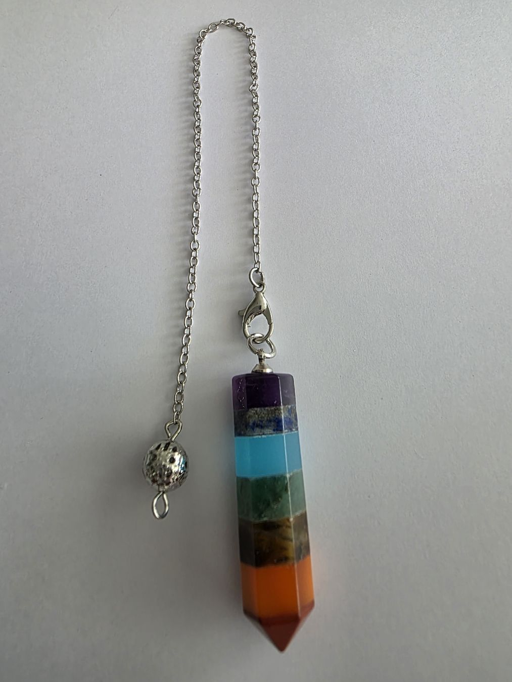 Minerali & Pietre curative: Chakra Stein Pendel 4cm.x1,2cm. – Nuovo e nell'imballaggio originale da Menziken venduto da Mirager 2