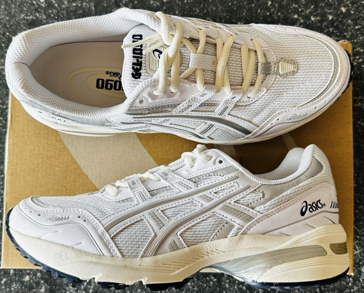 Asics Scarpe da uomo: Asics Gel-1090 White – Nuovo e nell'imballaggio originale da Biel/Bienne venduto da Akwawini