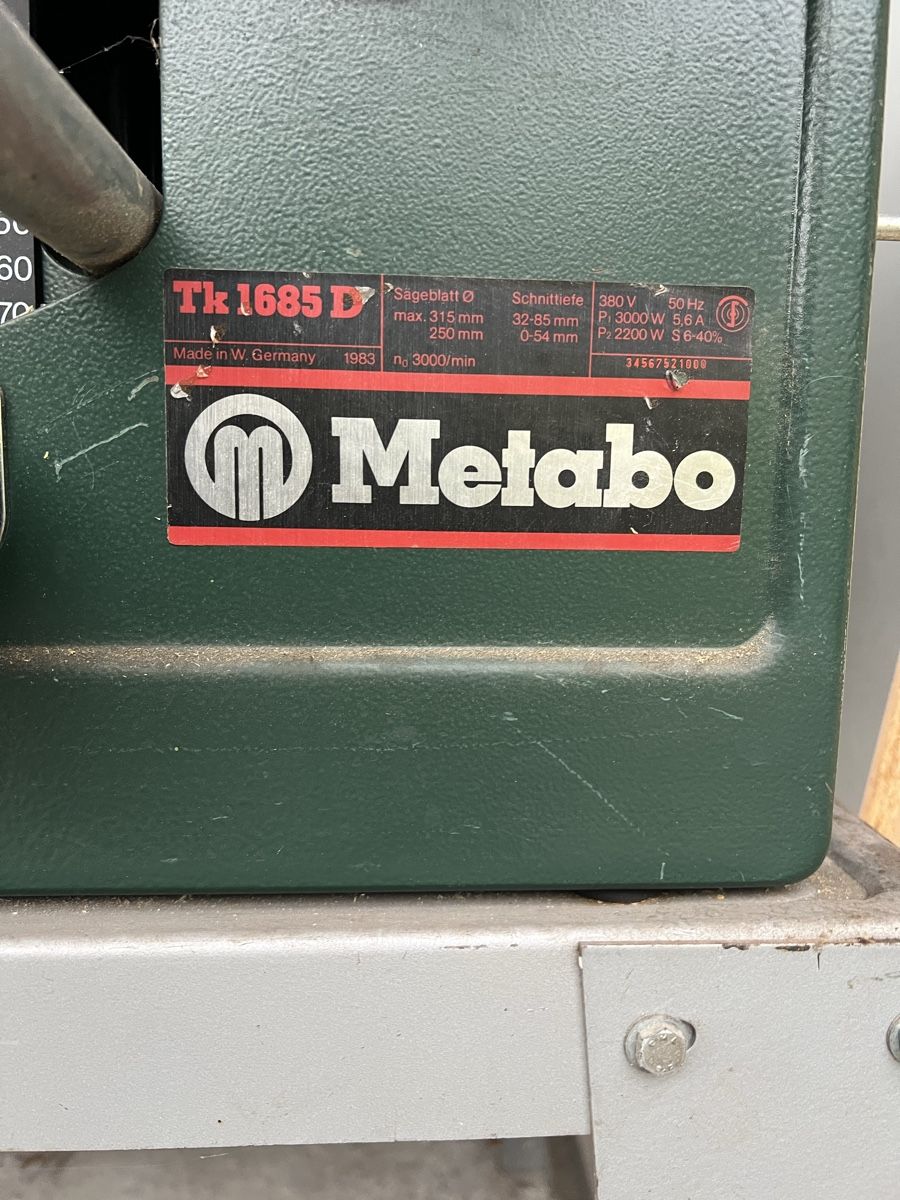 Metabo Seghe: Tischkreissäge Metabo – Usato da Suhr venduto da Srami 1