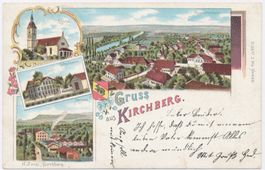 Gruss aus Kirchberg Litho 1900 4 Bild