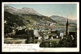 St. Moritz-Bad, Hotel Victoria, Blick 
