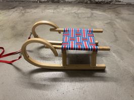 Traditional Wooden Sledge - Perfect for Winter Fun!