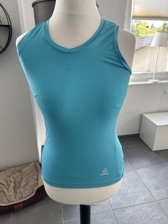 Löffler Sport Top Damen Gr. 38 türkis - Sommer Fitness
