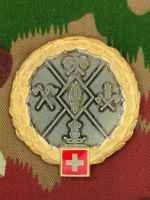 Béretemblem Lehrverband Genie / Rettung / ABC Goldkranz