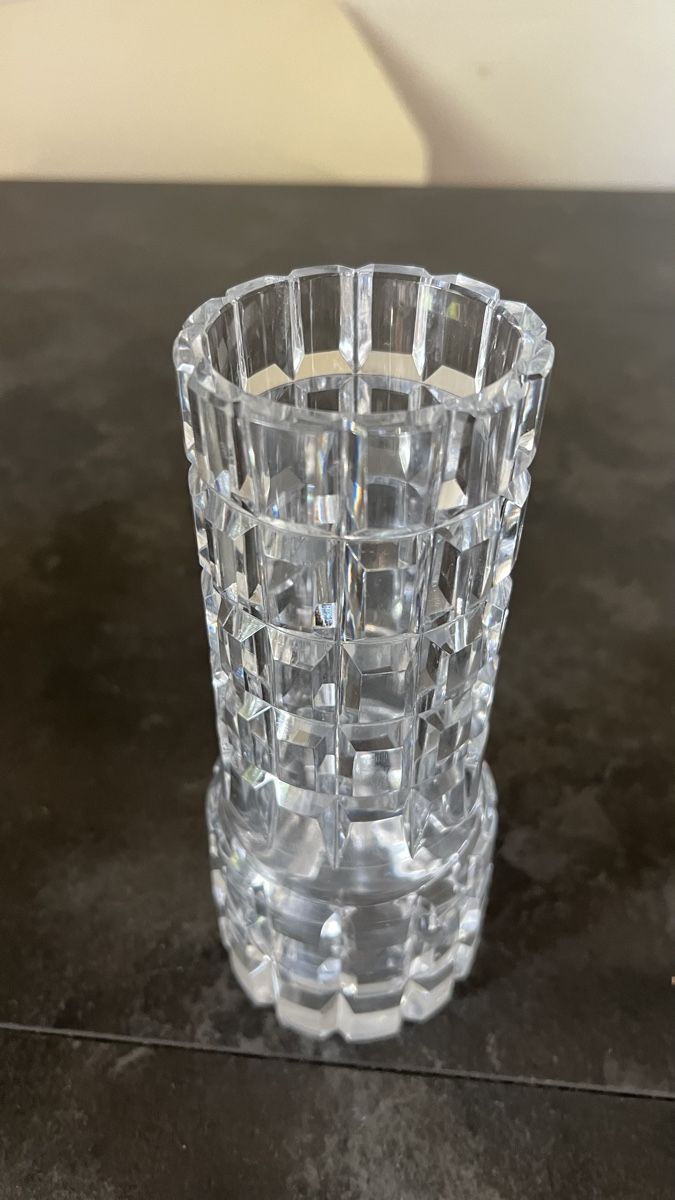 Vasi & Recipienti: Vase en cristal biseauté design – Usato da Nyon venduto da stylevintage79 2