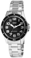 🇨🇭 Herrenuhr ®Q&Q Edelstahl Anthrazit Sport 43mm 5BAR NEU