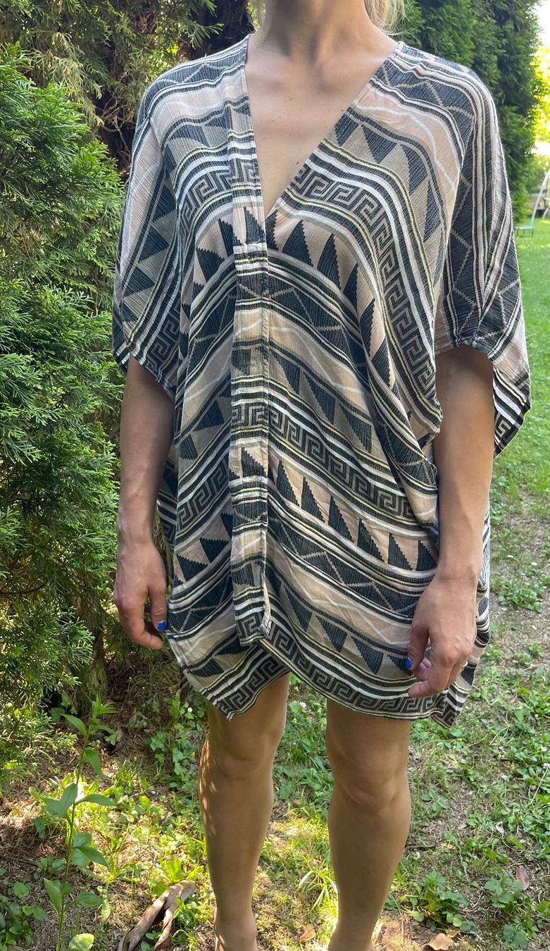 Vila Tuniche: Vila Chic kimono tunica lunga di viscosa--1-Size – Nuovo (secondo la descrizione) da Gordevio venduto da LanaZimm 6