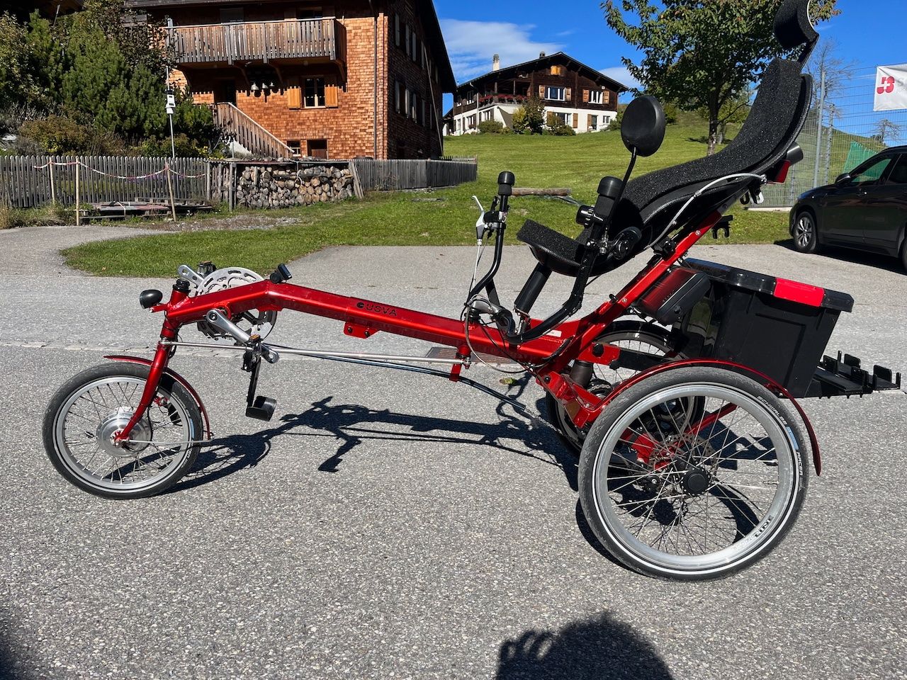 Vélos: Liegevelo mit elektrischem Antrieb – D'occasion à Versam par vanbiesenostertag