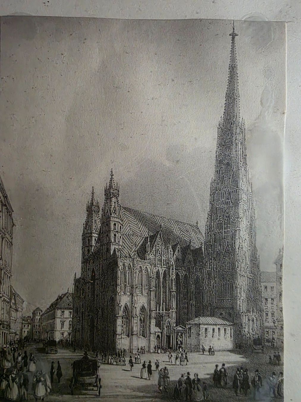 Poster & Bilder: antikes Bild St. Stephans Kirche Wien – Gebraucht aus Walterswil BE von Lonitti 2