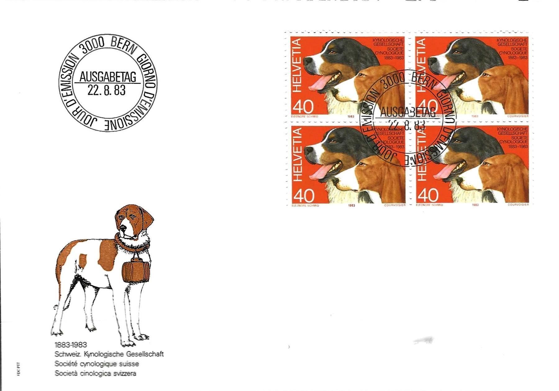 Alle Briefmarken: FDC  Viererblock 1983 – Gebraucht aus Koblenz von Himmelsreiter