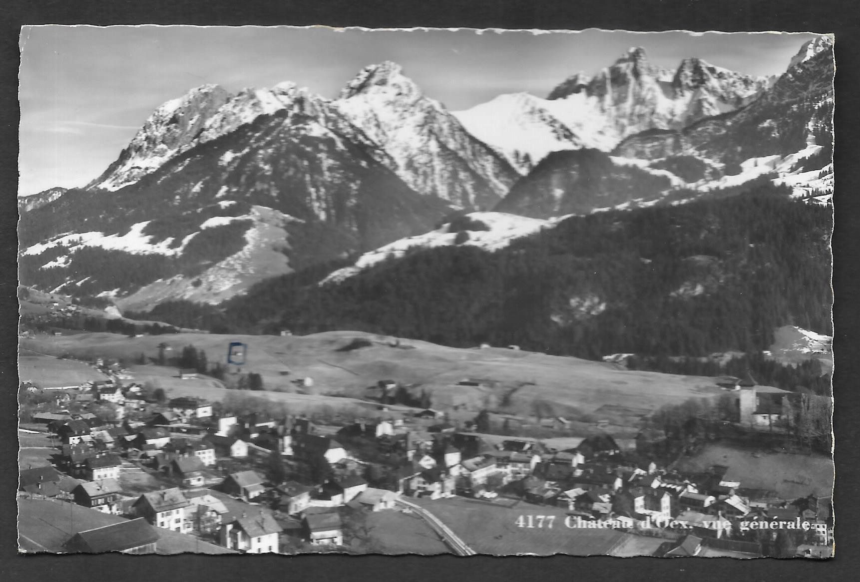 Cartoline postali: Château - d'Oex Vue générale – Usato da Olten venduto da clotaldi