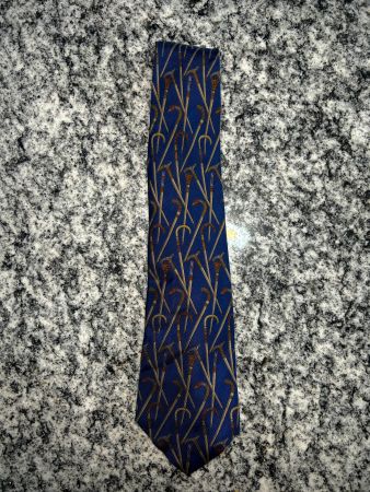 Salvatore Ferragamo Seidenkrawatte – Spazierstöcke Muster