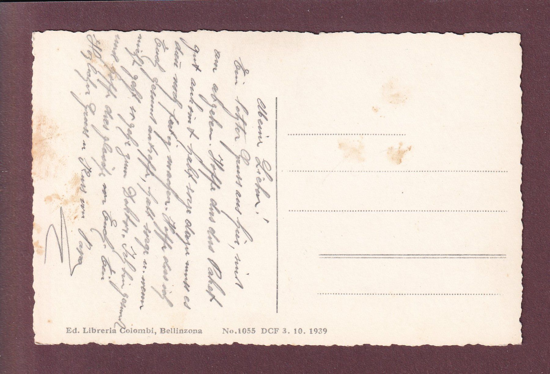Cartes postales: BELLINZONA - Nord – D'occasion à Pully par nicecards 1