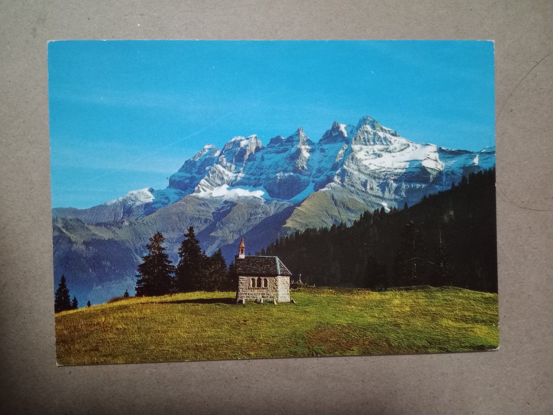 Ansichtskarten: Ak Wallis Kapelle von Crosets – Gebraucht aus Küttigen von Melisch1000