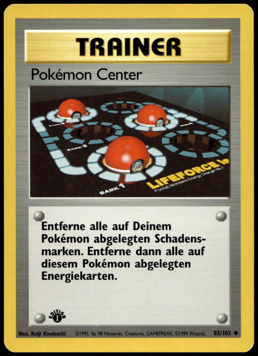 Pokémon Center 85/102 Pokémon Base Set 1.Edition ab 1.- (Neu (gemäss ...
