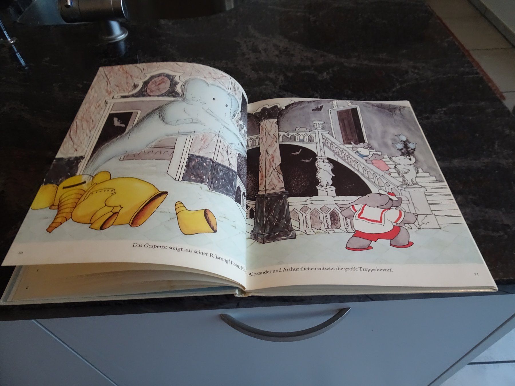 Libri: Babar und das Gespenst, Kinderbuch  Laurent de Brunhoff 1983 – Usato da Zürich venduto da Roulet 5